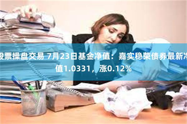 股票操盘交易 7月23日基金净值：嘉实稳荣债券最新净值1.0331，涨0.12%