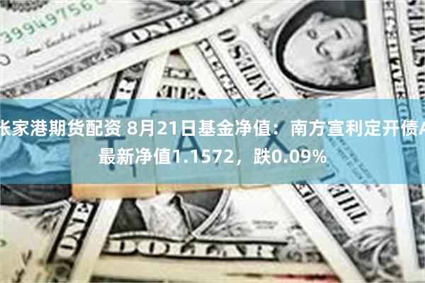 张家港期货配资 8月21日基金净值：南方宣利定开债A最新净值1.1572，跌0.09%